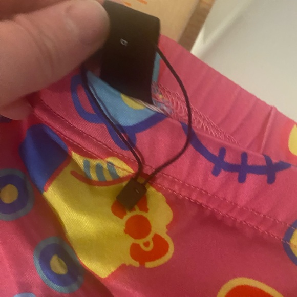 Hello kitty skirt hot pink stretchy body con 90s Kidcore skirt medium - Picture 2 of 8